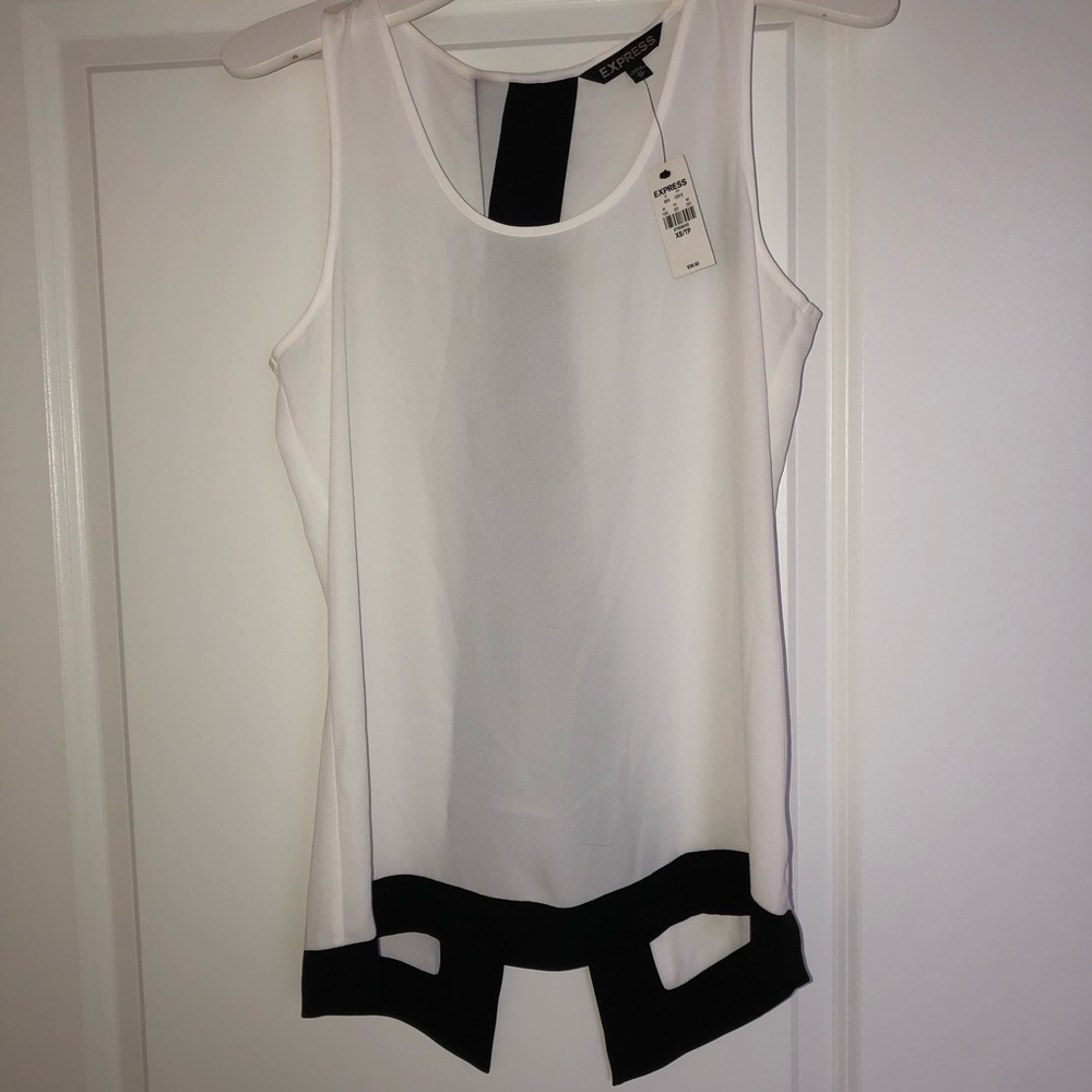 Cut out back Tank Top | Express